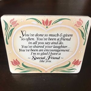 Special Friend Sign